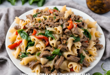 Philly Cheesesteak Pasta