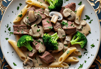 Mushroom Steak Pasta
