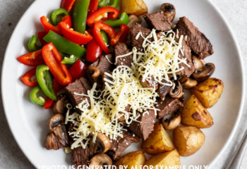 Philly Cheesesteak Plate